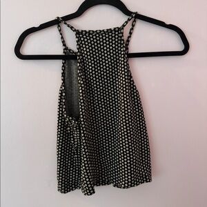 Brandy Melville Black and White Halter Top